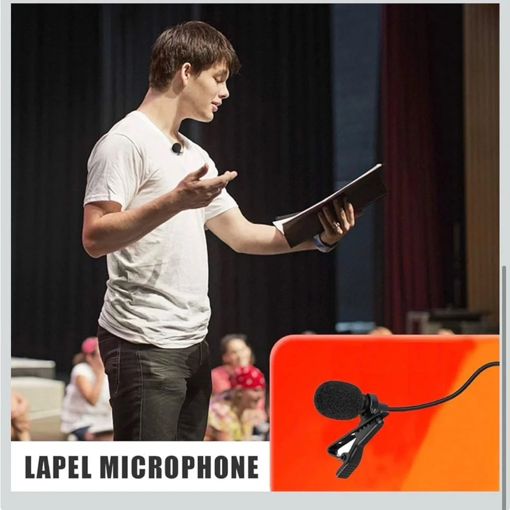 Black Clip-On Microphone